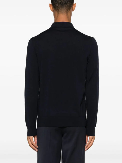 logo-plaque polo shirt